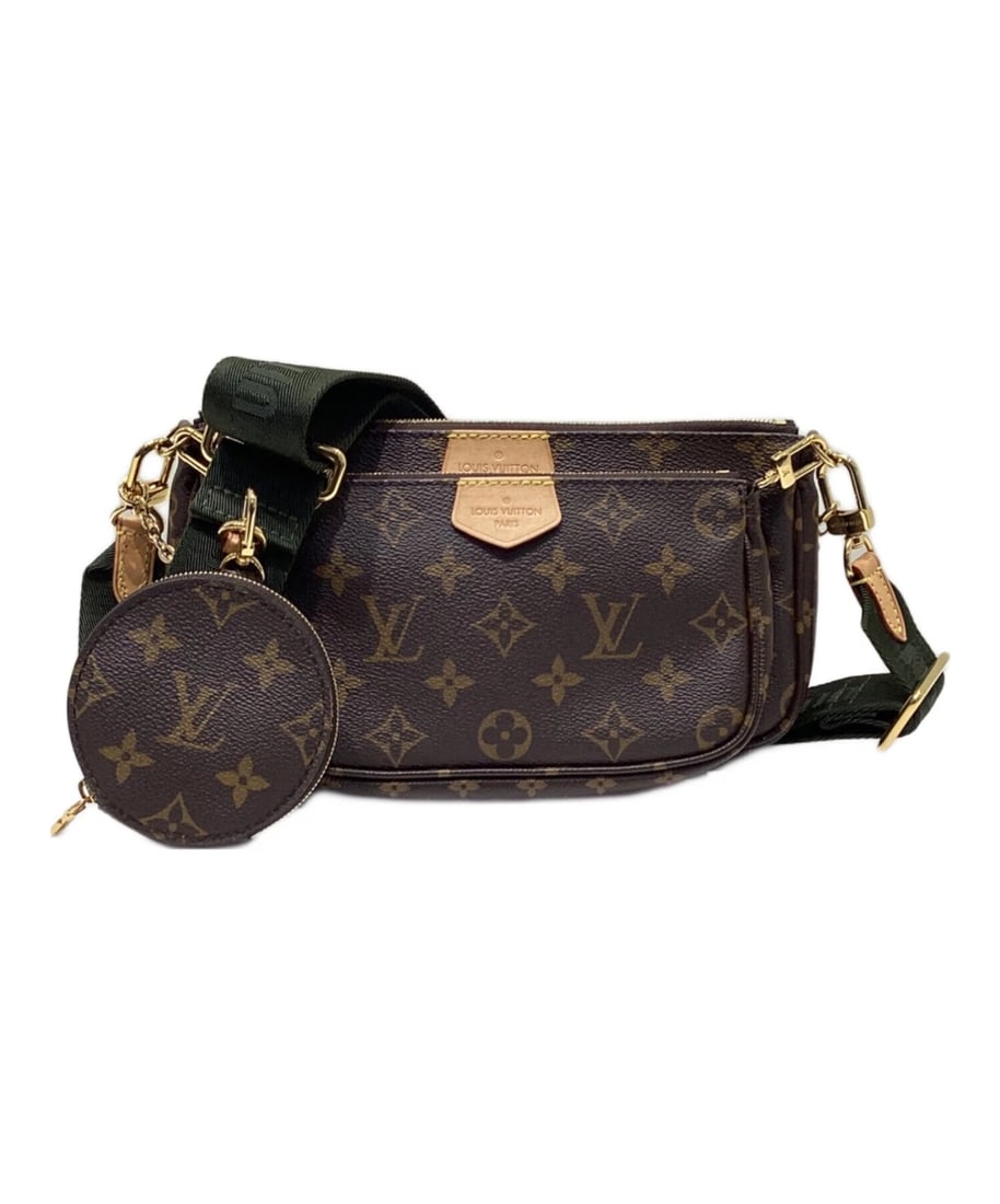 LOUIS VUITTON MULTI POCHETTE ACCESSOIRES SHOULDER BAG: LOUIS VUITTON Multi Pochette Accessoires Shoulder Bag Brand: LOUIS VUITTON Type/Style: Handbag Material: Monogram Canvas Color: Khaki Size: H:13cm / W:24cm / D:3.5cm Accessories: None Acce