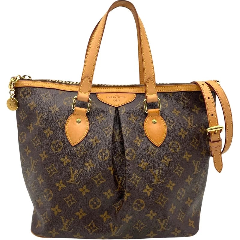 LOUIS VUITTON PALERMO PM BROWN MONOGRAM HANDBAG (1 of 12)