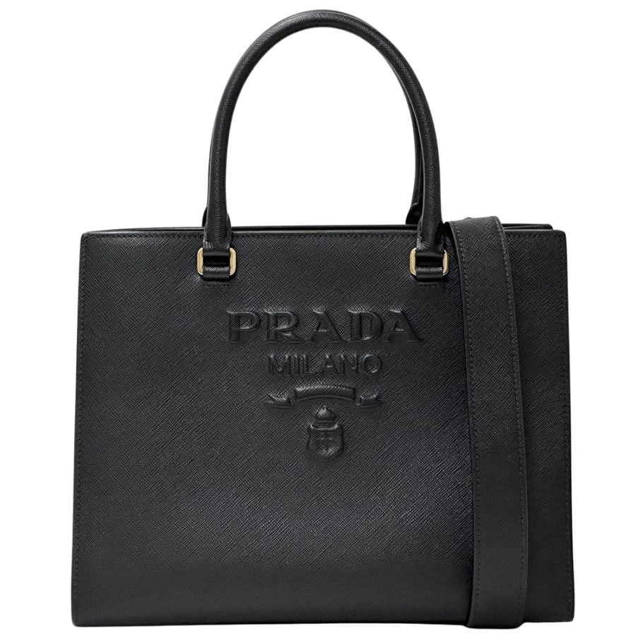 PRADA HANDBAG SHOULDER BAG SAFFIANO BLACK (1 of 7)