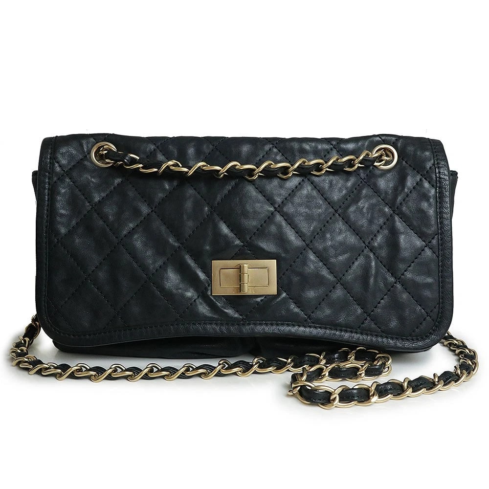 CHANEL MATELASSÉ SHOULDER BAG BLACK (1 of 8)