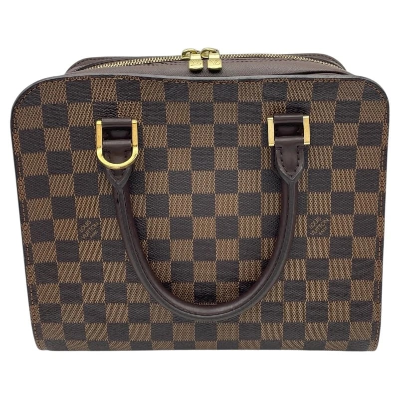 LOUIS VUITTON TRIANA BROWN DAMIER CANVAS HANDBAG: LOUIS VUITTON Triana Brown Damier Canvas Handbag Brand: LOUIS VUITTON Type/Style: Handbag Material: Damier Canvas Color: Brown Size: W: 26cm / H: 22cm / D: 13cm Accessories: None Accessori