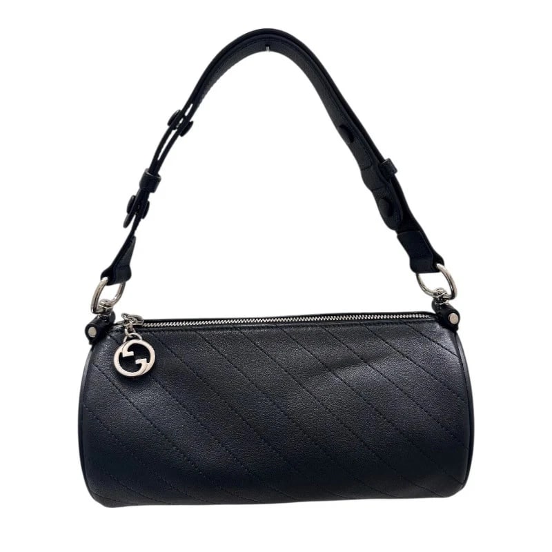 GUCCI BLONDIE SMALL SHOULDER BAG BLACK: GUCCI Blondie Small Shoulder Bag Black Brand: GUCCI Type/Style: Handbag Material: Leather Color: Black Size: W: 24cm / H: 12cm / D: 12cm Accessories: None Accessories Notice: When purchasing