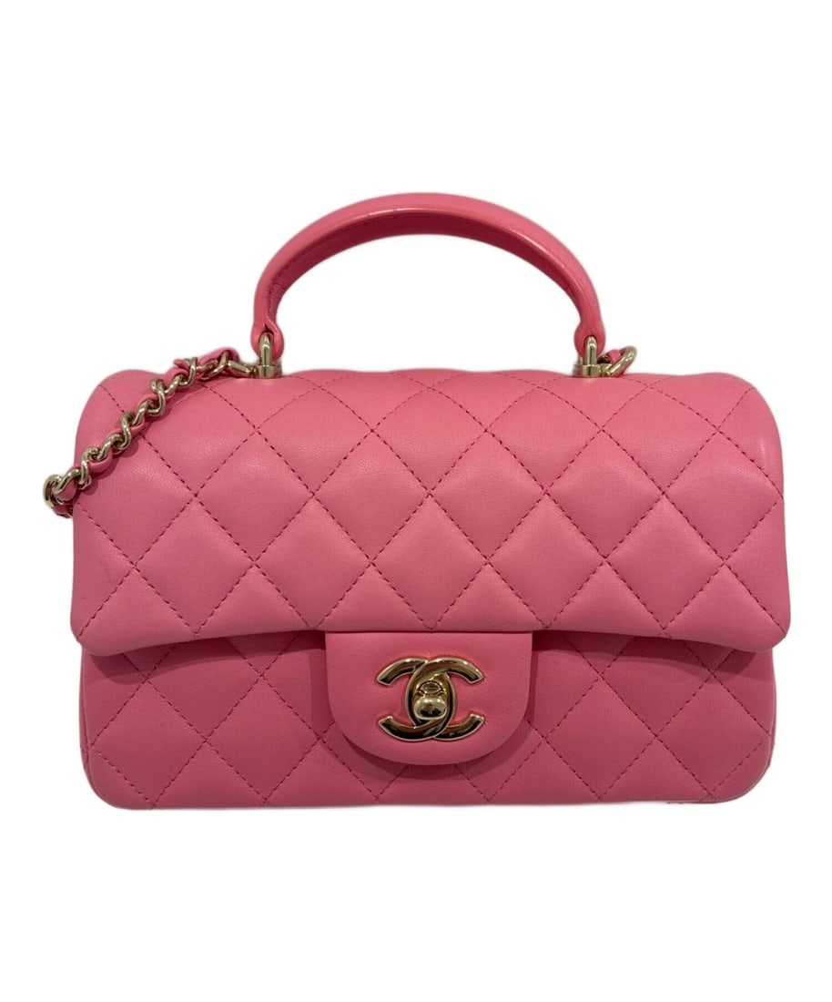 CHANEL MATELASSÉ TOP HANDLE MINI SHOULDER BAG (1 of 9)