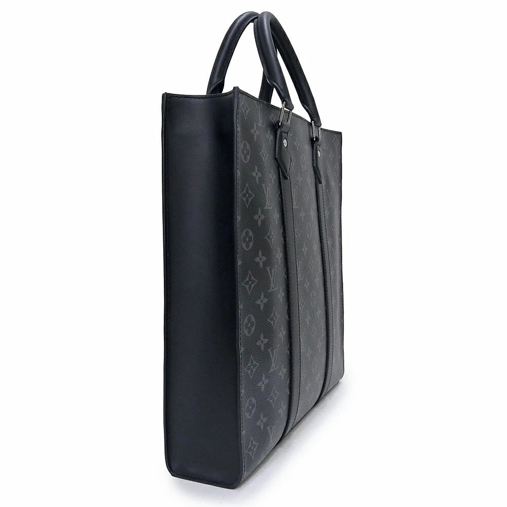 LOUIS VUITTON SAC PLAT MONOGRAM ECLIPSE BLACK - 4