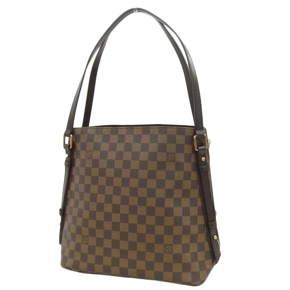 LOUIS VUITTON DAMIER CABAS RIVINGTON TOTE BAG SHOULDER BAG: LOUIS VUITTON Damier Cabas Rivington Tote Bag Shoulder Bag Brand: Louis Vuitton Type/Style: Shoulder Bag Material: Damier Color: Brown Size: W:29cm (bottom) / H:28.5cm / D:16cm Accessories: