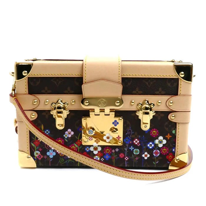 LOUIS VUITTON LV TAKASHI MURAKAMI PETIT MAL SHOULDER BAG: LOUIS VUITTON LV Takashi Murakami Petit Mal Shoulder Bag Brand: LOUIS VUITTON Type/Style: Handbag Material: Monogram Canvas And Leather Color: Brown Size: W20cm x H12.5cm x D6.5cm Accessories: No