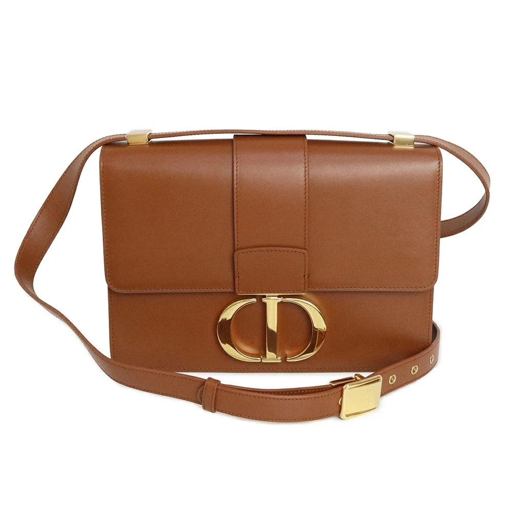 CHRISTIAN DIOR 30 MONTAIGNE SHOULDER BAG BOX CALF: Christian Dior 30 Montaigne Shoulder Bag Box Calf Brand: Christian Dior Type/Style: Handbag Material: Box Calf Color: Brown Size: W:24cm x H:17cm x D:8cm Accessories: None Accessories Noti
