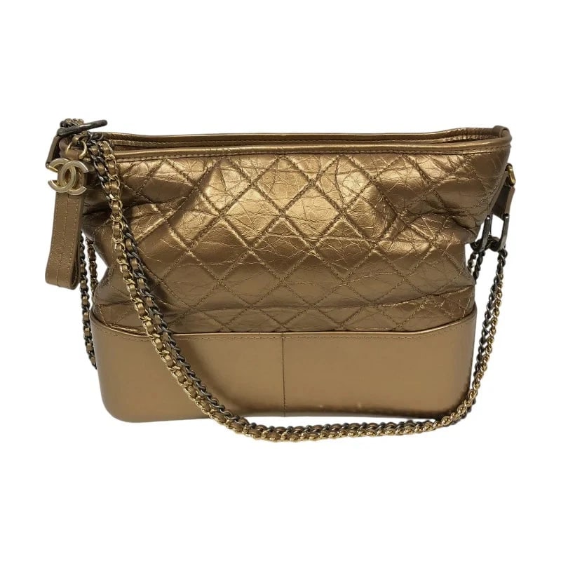 CHANEL GABRIELLE DE HOBO GOLD AGED CALF SHOULDER BAG (1 of 9)