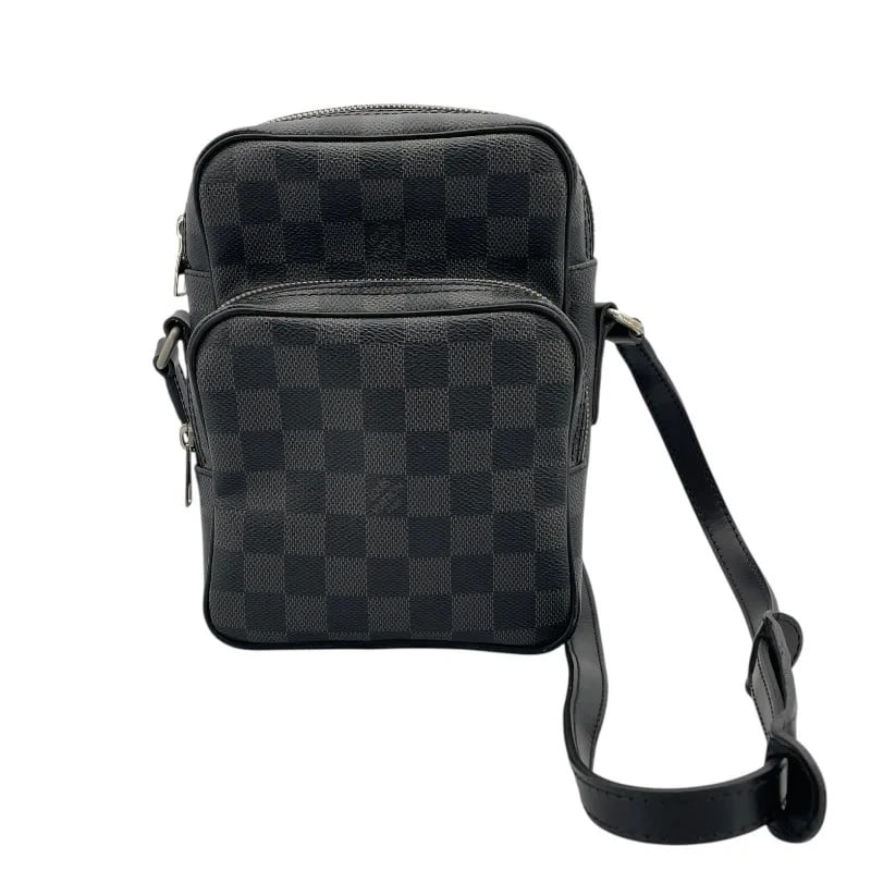 LOUIS VUITTON REM BLACK DAMIER GRAPHITE SHOULDER BAG (1 of 8)