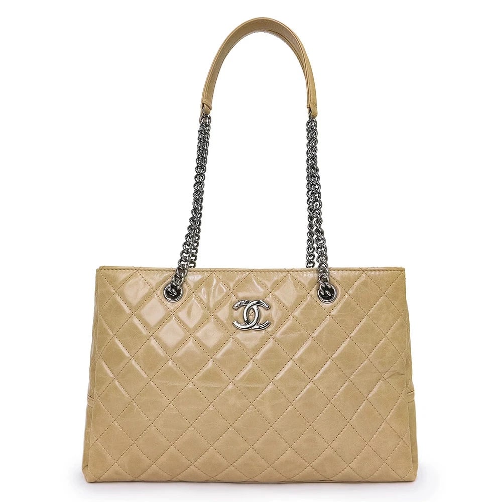 CHANEL COCO MARK MATELASSÉ LARGE SHOPPING SHOULDER TOTE BAG (1 of 8)