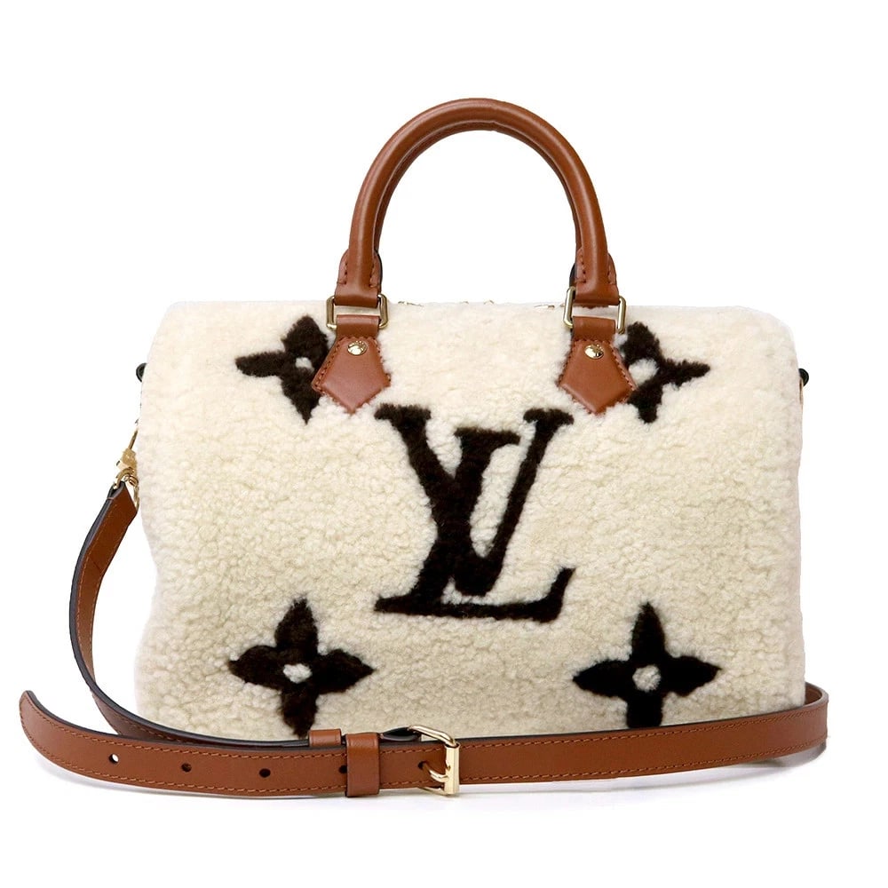 LOUIS VUITTON LV SKI SPEEDY BANDOULIERE 25 MONOGRAM GIANT IVORY (1 of 7)