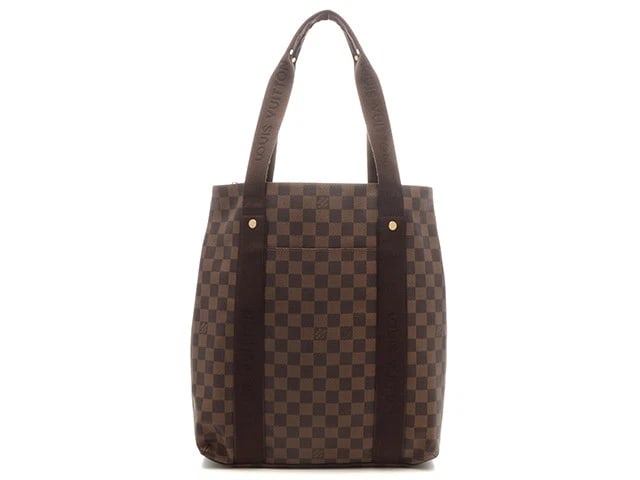 LOUIS VUITTON CABAS BEAUBOURG DAMIER: Louis Vuitton Cabas Beaubourg Damier Brand: Louis Vuitton Type/Style: Handbag Material: Damier Color: Brown Size: W: 35cm H: 36cm D: 10cm Handle: 52cm Accessories: None Accessories Notice: