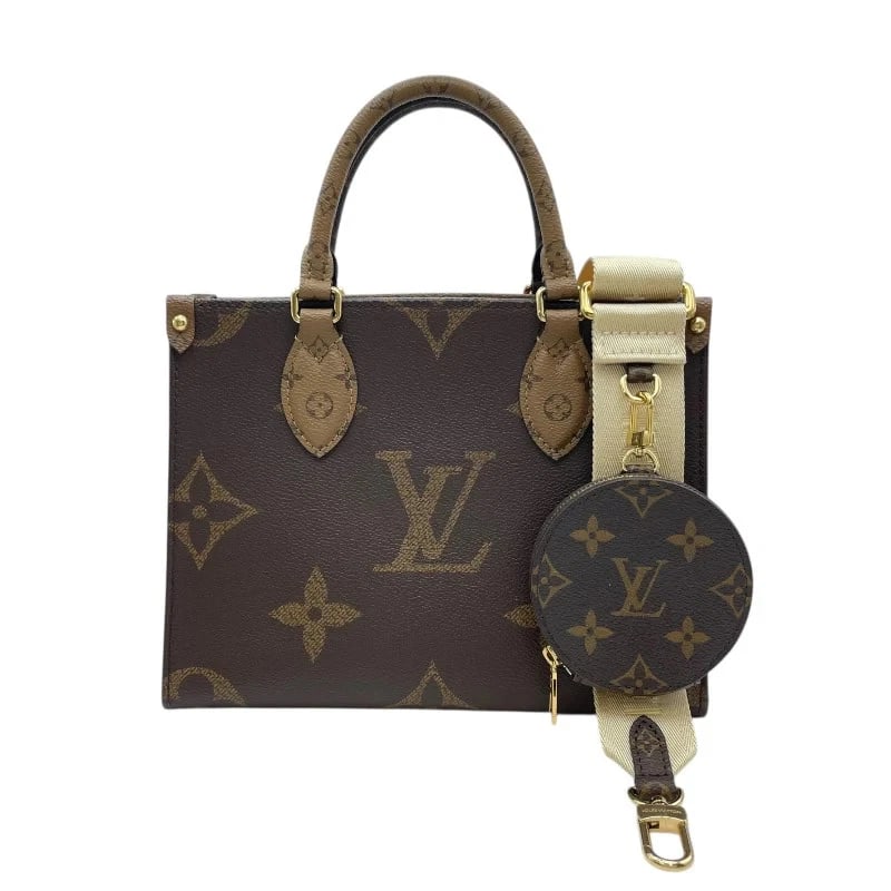 LOUIS VUITTON ONTHEGO PM BROWN MONOGRAM GIANT REVERSE (1 of 7)