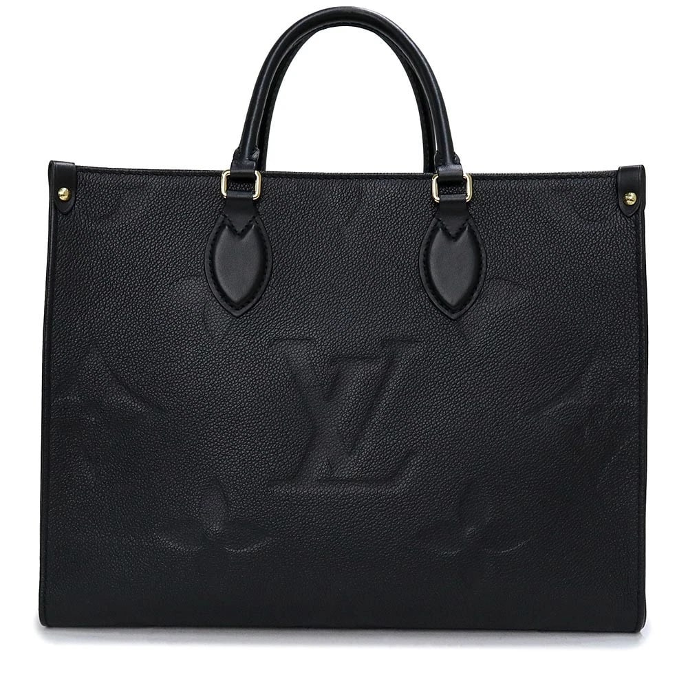 LOUIS VUITTON ONTHEGO MM TOTE HANDBAG MONOGRAM EMPREINTE BLACK: LOUIS VUITTON Onthego MM Tote Handbag Monogram Empreinte Black Brand: LOUIS VUITTON Type/Style: Handbag Material: Monogram Empreinte Color: Noir (Black) Size: W:35cm x H:27cm x D:14cm Handle:32cm