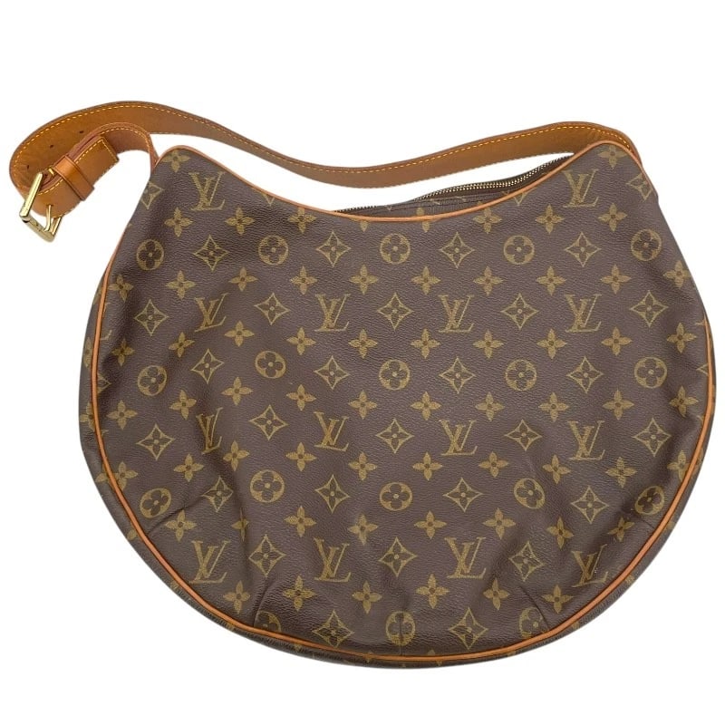 LOUIS VUITTON CROISSANT GM TOTE BAG: LOUIS VUITTON Croissant GM Tote Bag Brand: LOUIS VUITTON Type: Tote Bag Material: Monogram canvas Color: Brown Size: W15.4 x H12.2x D1.6inch Accessories: None Accessories Notice: When purc