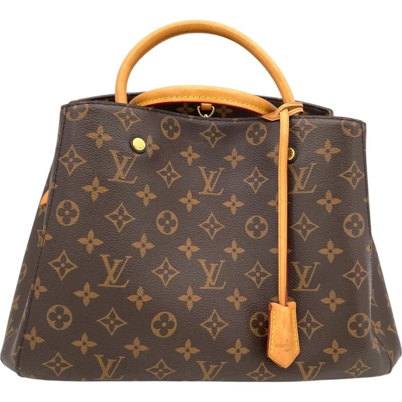 LOUIS VUITTON MONTAIGNE MM HANDBAG: LOUIS VUITTON Montaigne MM Handbag Brand: LOUIS VUITTON Type: Handbag Material: Monogram Color: Brown Size: W11.8 x H9.1x D4.3inch Shoulder:29.1inch Accessories: None Accessories Notice: W