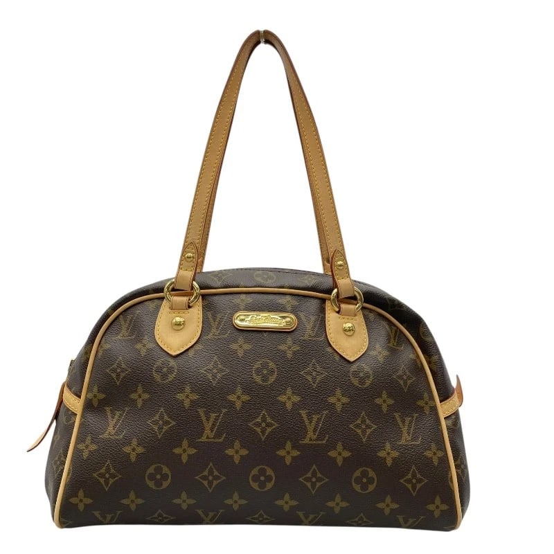 LOUIS VUITTON MONTORGUEIL PM SHOULDER BAG: LOUIS VUITTON Montorgueil PM Shoulder Bag Brand: LOUIS VUITTON Type: Shoulder Bag Material: Monogram canvas Color: Monogram Size: W14.2 x H8.3x D4.3inch Accessories: None Accessories Notice: