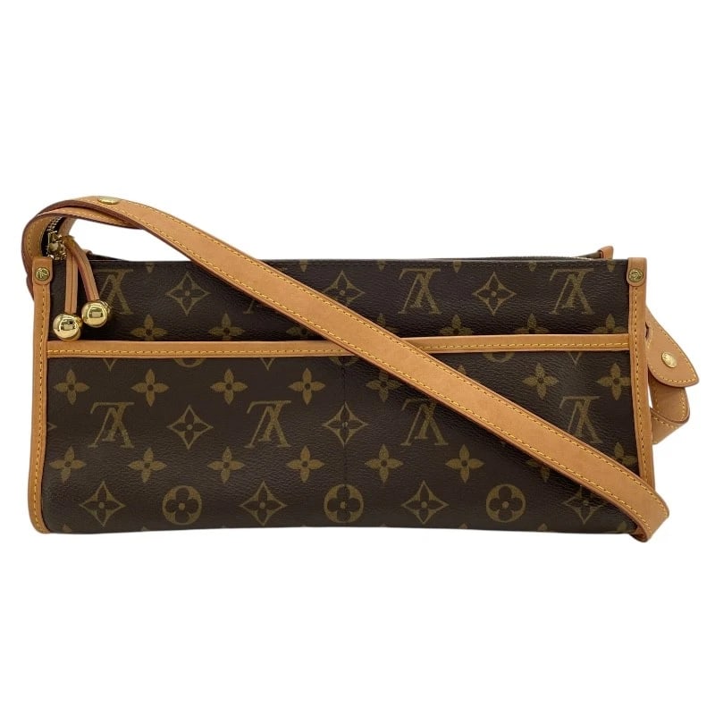 LOUIS VUITTON POPANCOURT RON SHOULDER BAG: LOUIS VUITTON Popancourt Ron Shoulder Bag Brand: LOUIS VUITTON Type: Shoulder Bag Material: Monogram canvas Color: Brown Size: W11.8 x H5.7x D4.3inch Shoulder:38.6inch Accessories: None Ac