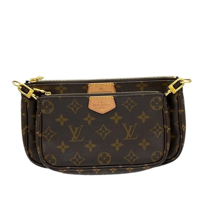 LOUIS VUITTON MULTI POCHETTE ACCESSOIRES SHOULDER BAG: LOUIS VUITTON Multi Pochette Accessoires Shoulder Bag Brand: LOUIS VUITTON Type: Shoulder Bag Material: Monogram Color: Brown Size: W9.8 x H5.1x D1.8inch Shoulder:37.0inch Accessories: None