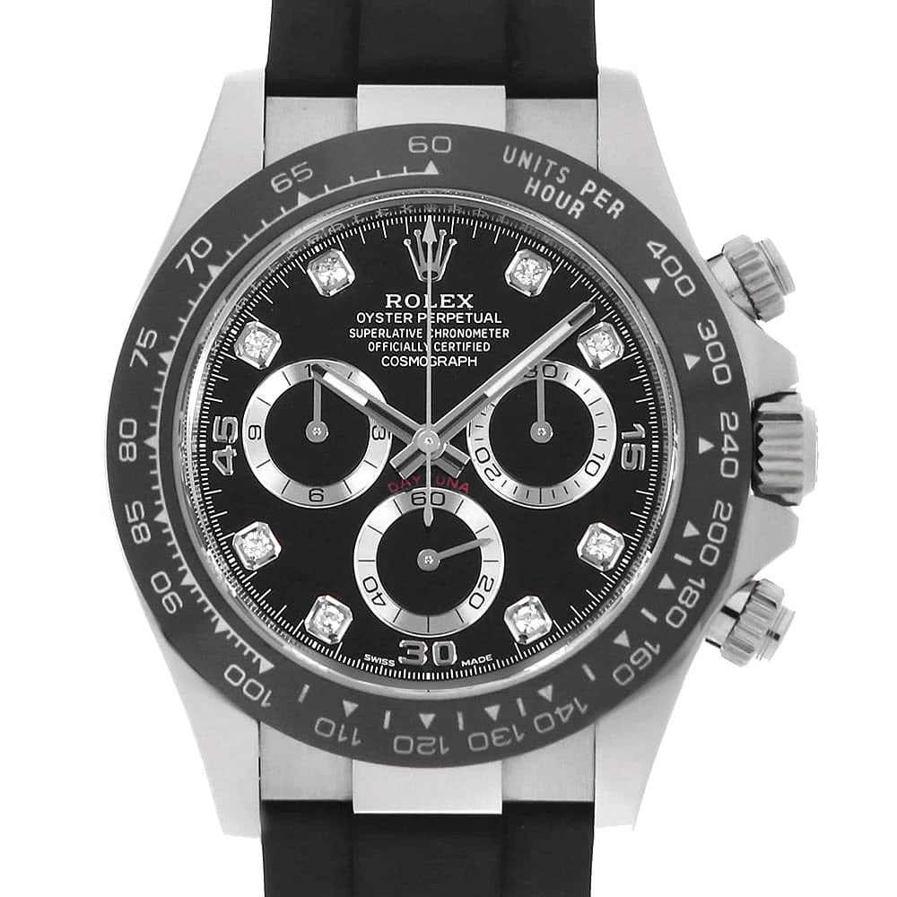 ROLEX COSMOGRAPH DAYTONA DIAMOND BLACK WATCH (1 of 6)