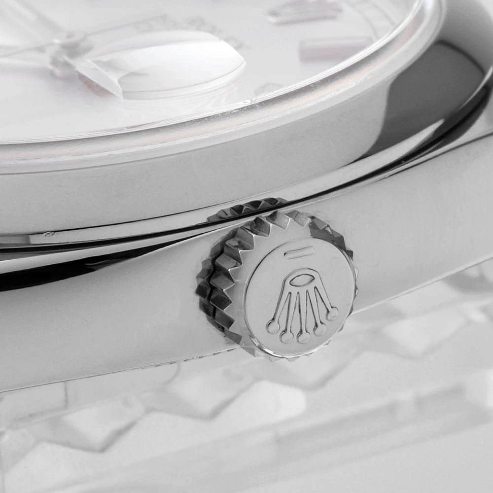 ROLEX DATEJUST SILVER WATCH - 7