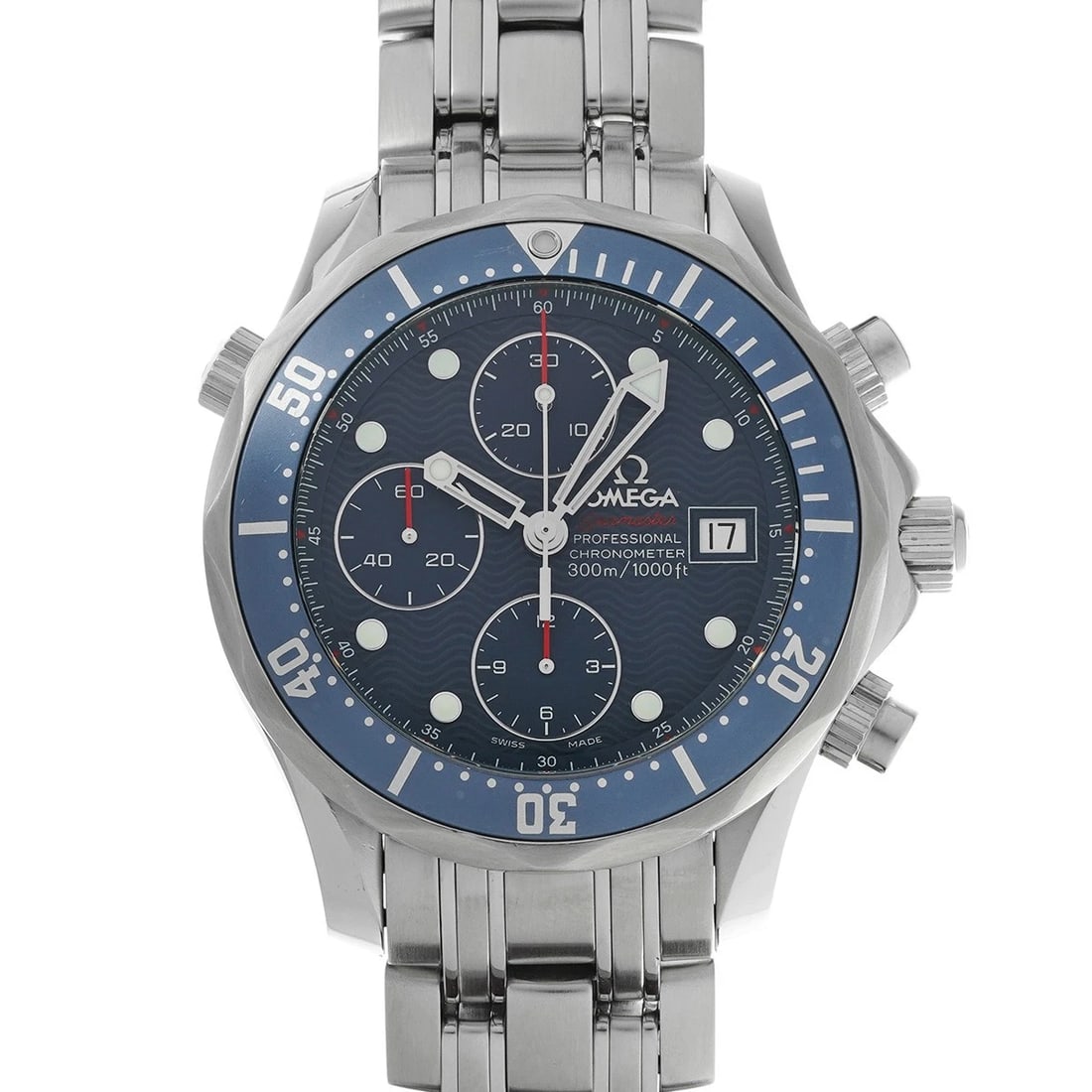 OMEGA SEAMASTER CHRONOGRAPH BLUE WATCH (1 of 5)