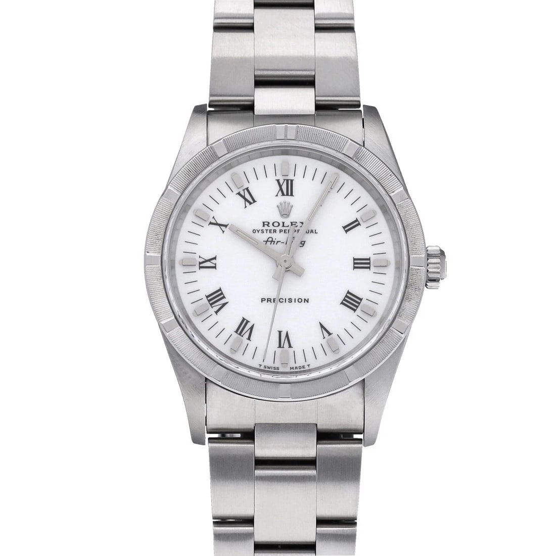 ROLEX AIR KING WHITE WATCH: ROLEX Air King white WATCH Brand: ROLEX Type: Wristwatch Material: Band Material Stainless steel, Case Material Stainless steel Color: Dial Color white Size: Case H/about 34mm W/about 34mm D/about
