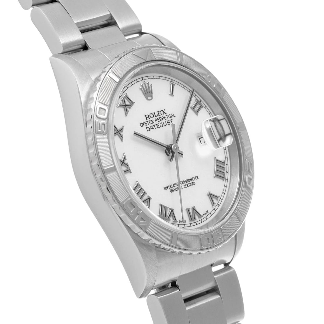 ROLEX DATEJUST THUNDERBIRD WHITE WATCH - 3