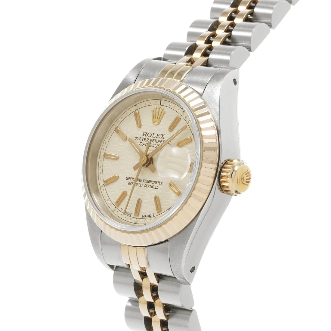 ROLEX DATEJUST IVORY COMPUTER WATCH - 2