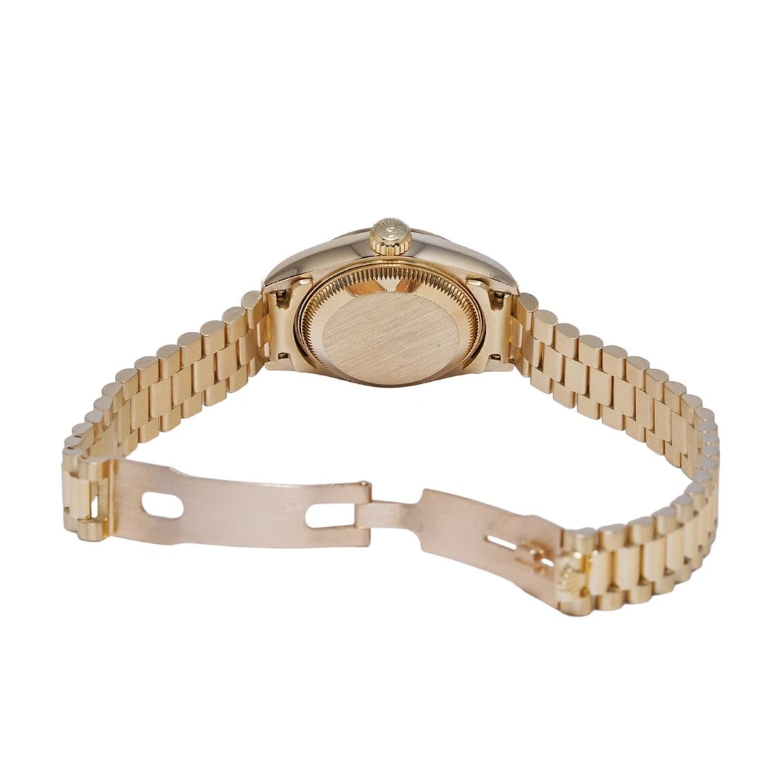 ROLEX DATEJUST CHAMPAGNE MILLIARD DIAMOND RUBY WATCH - 4