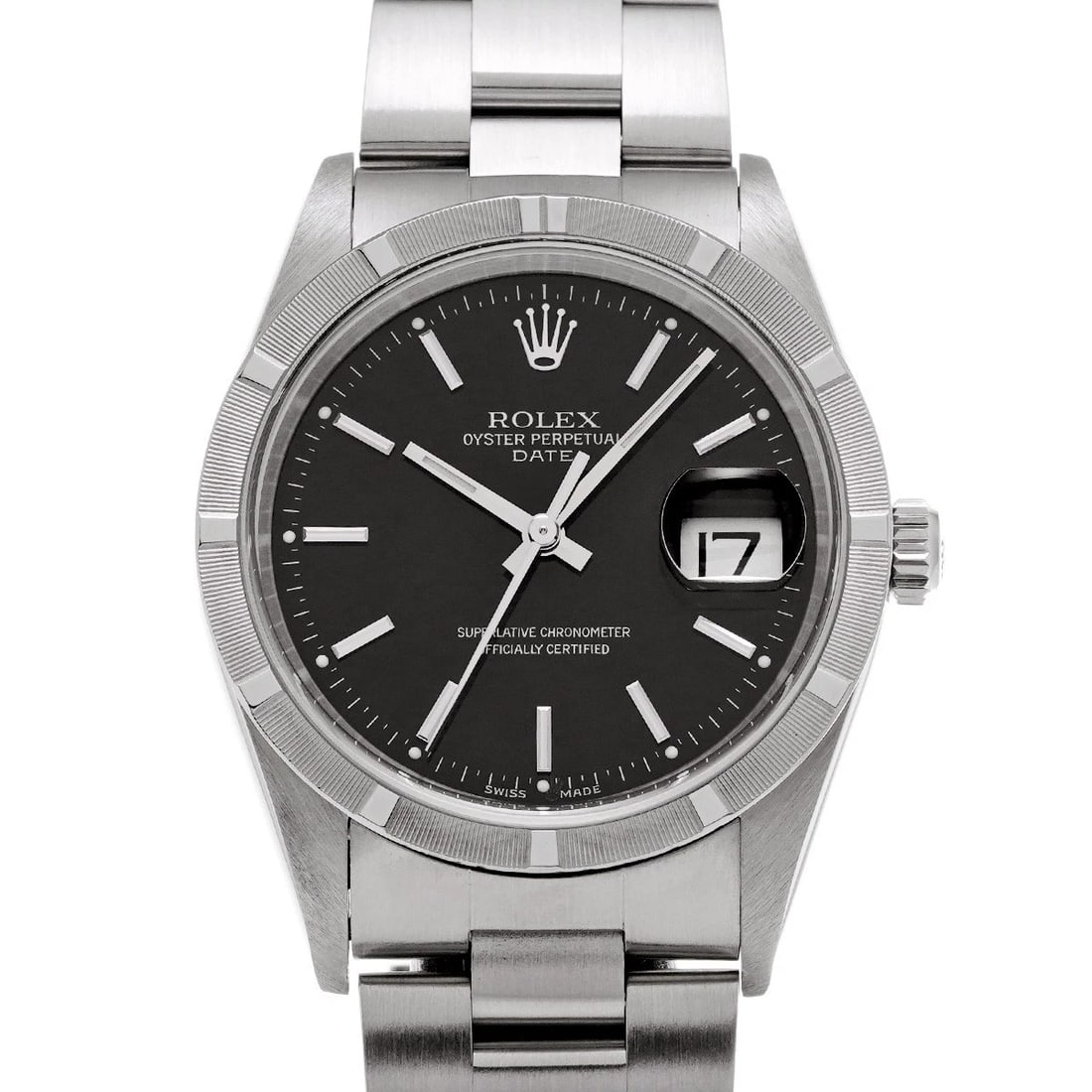 ROLEX OYSTER PERPETUAL BLACK WATCH (1 of 4)