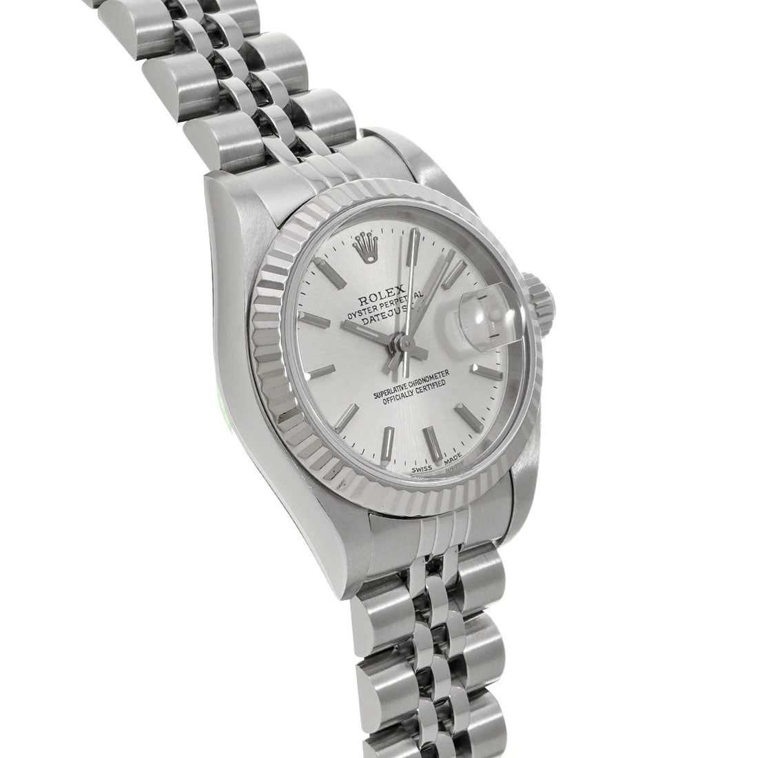 ROLEX DATEJUST SILVER WATCH - 3