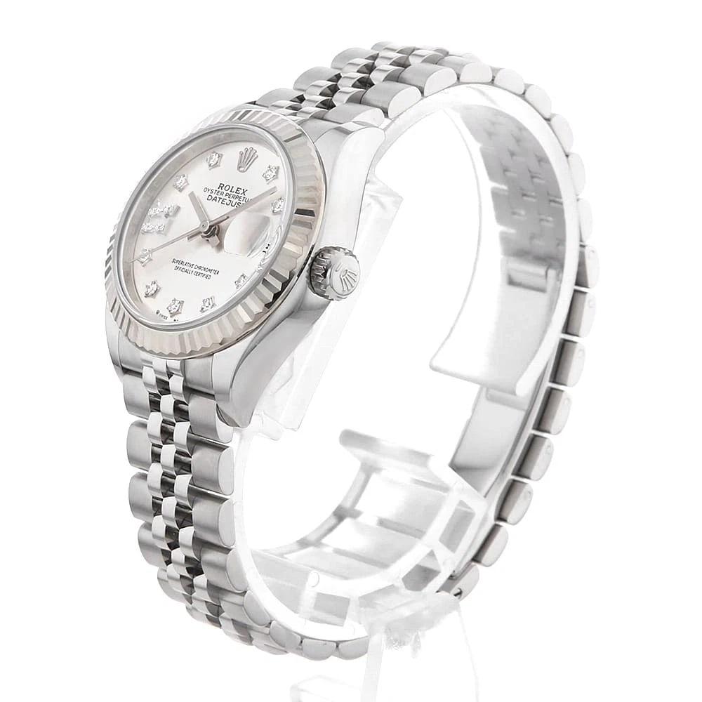 ROLEX DATEJUST SILVER WATCH - 2