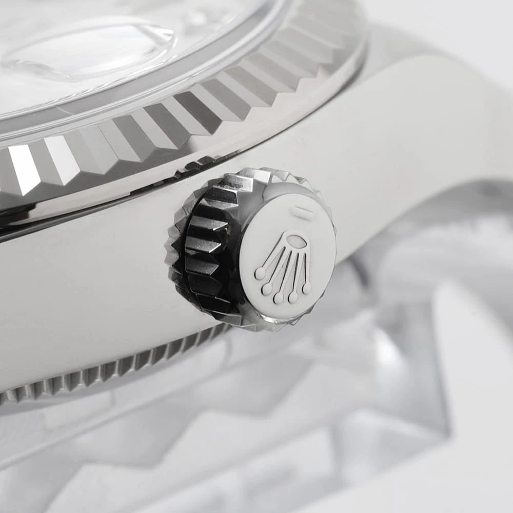 ROLEX DATEJUST SILVER WATCH - 7