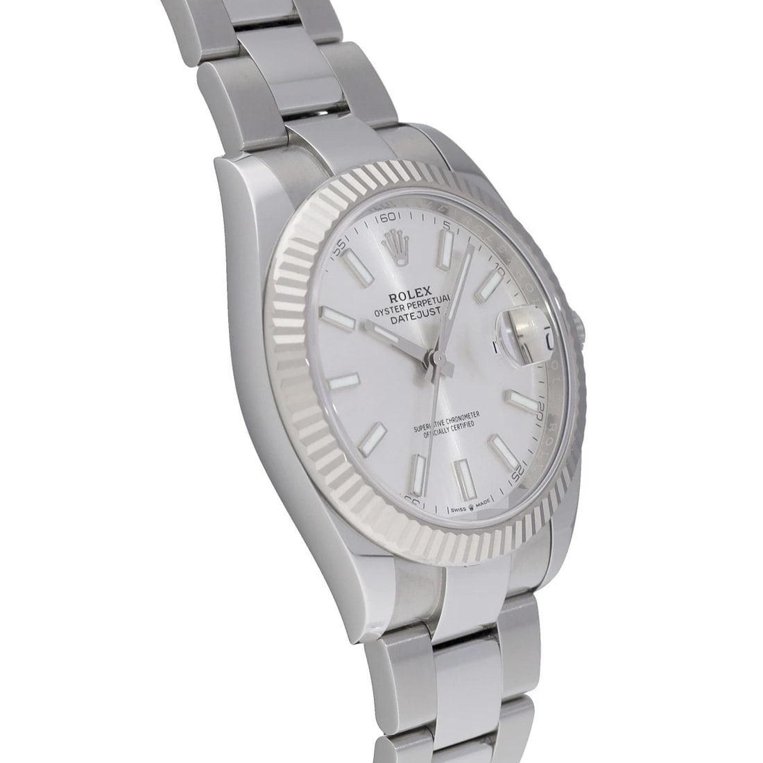 ROLEX DATEJUST SILVER WATCH - 3
