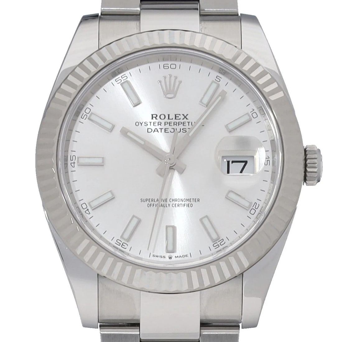 ROLEX DATEJUST SILVER WATCH - 5