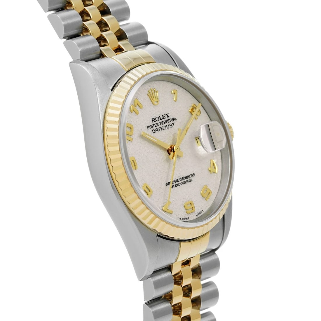 ROLEX DATEJUST IVORY COMPUTER WATCH - 3