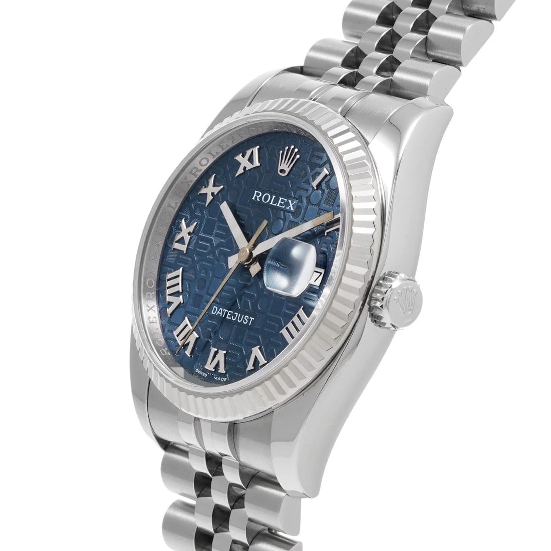 ROLEX DATEJUST BLUE COMPUTER WATCH - 2