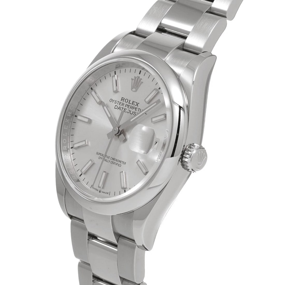 ROLEX DATEJUST SILVER WATCH - 2