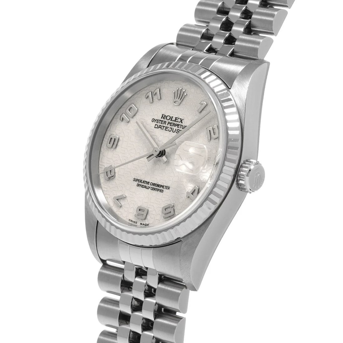 ROLEX DATEJUST IVORY COMPUTER WATCH - 2