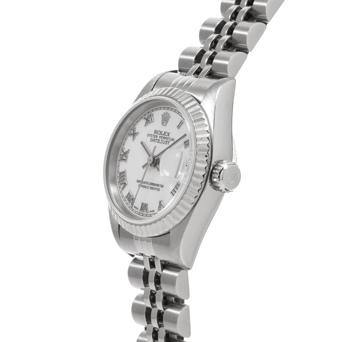 ROLEX DATEJUST WHITE WATCH - 2