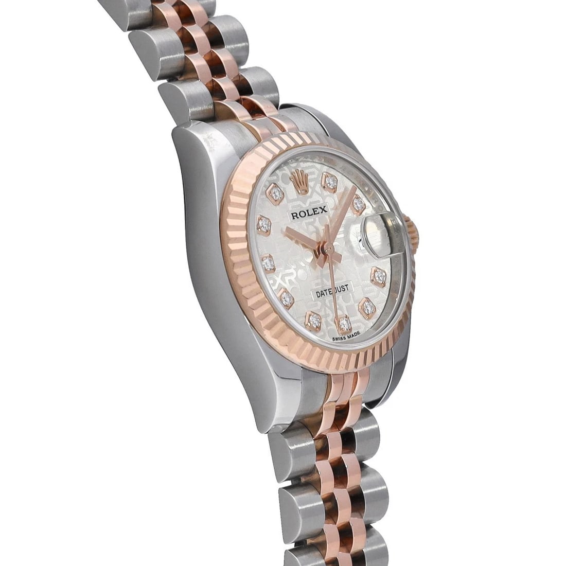 ROLEX DATEJUST SILVER COMPUTER DIAMOND WATCH - 3