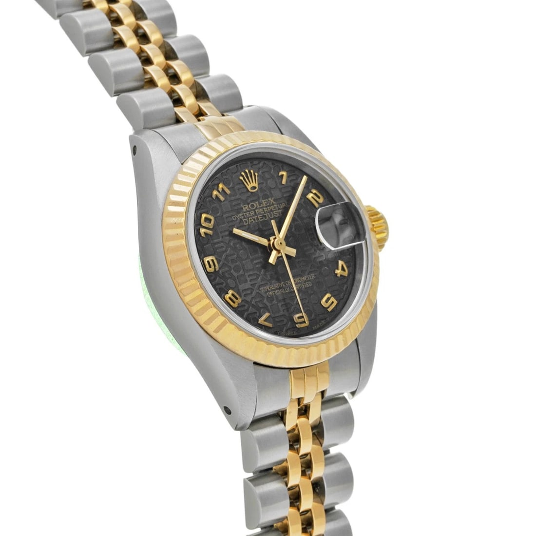 ROLEX DATEJUST BLACK COMPUTER WATCH - 3