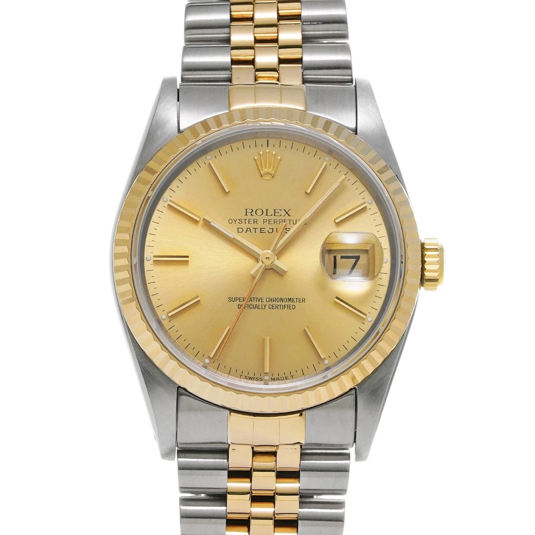 ROLEX DATEJUST CHAMPAGNE WATCH (1 of 4)