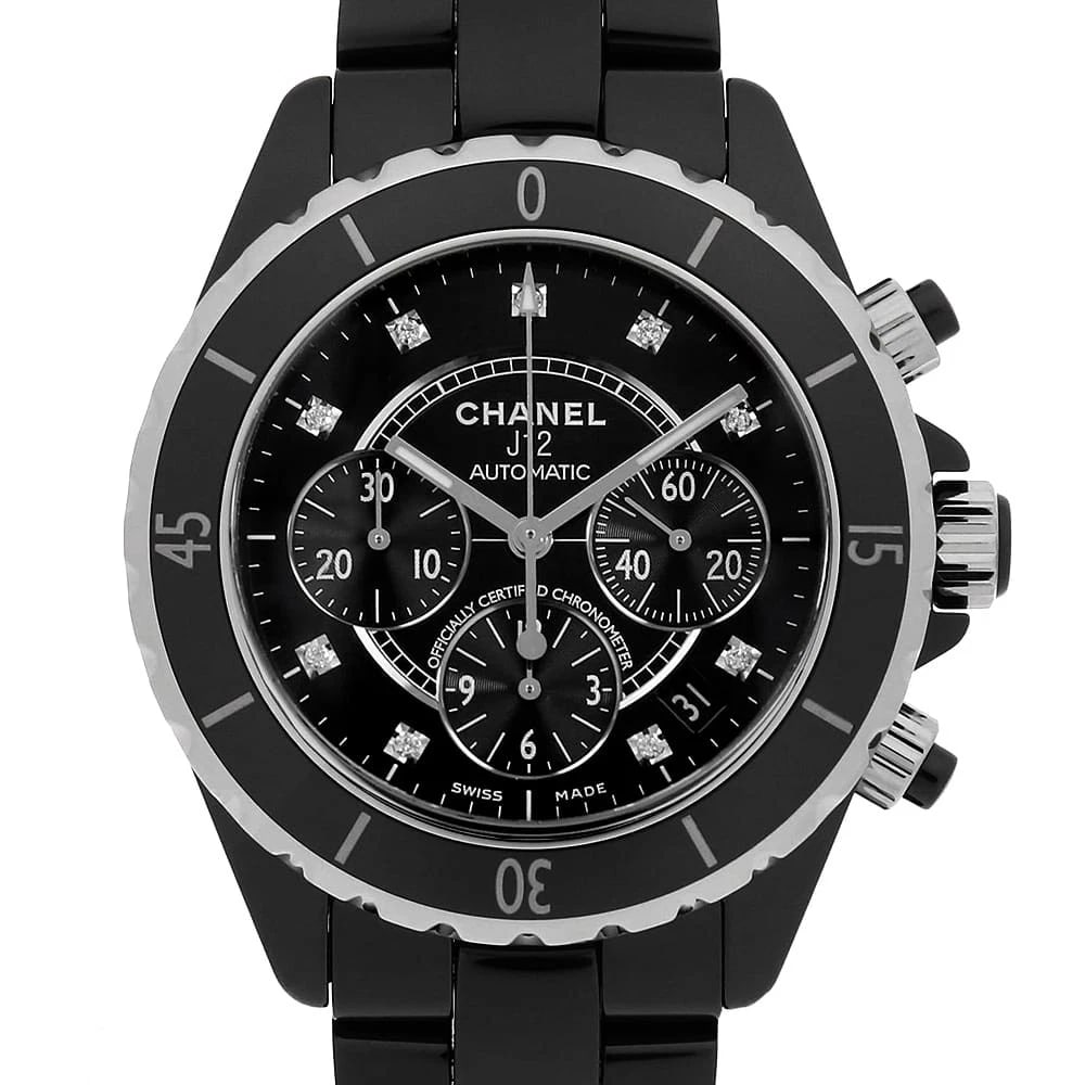 CHANEL J12 CHRONOGRAPH DIAMOND WATCH (1 of 5)