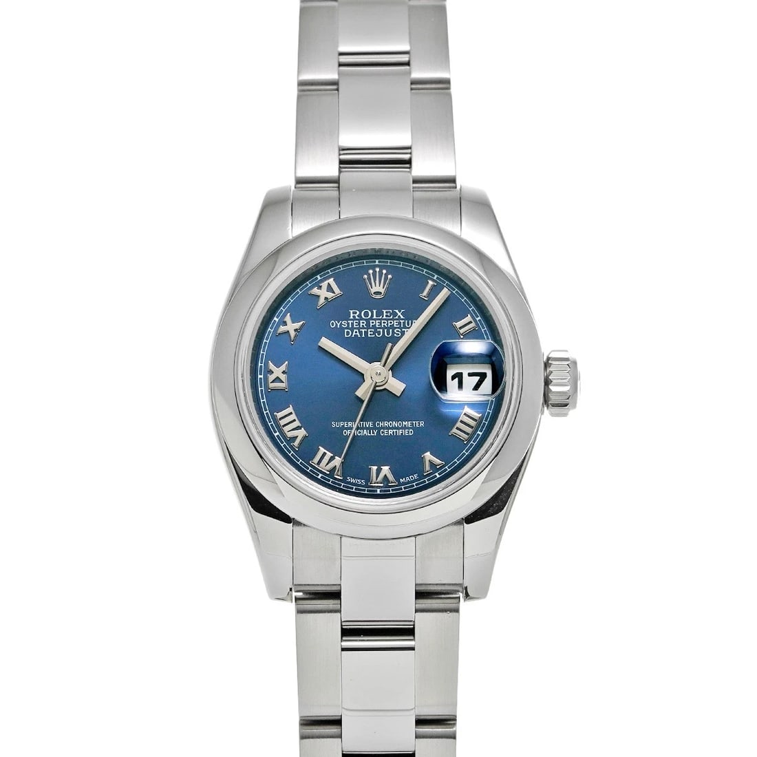 ROLEX DATEJUST BLUE WATCH: ROLEX Datejust blue WATCH Brand: ROLEX Type: Wristwatch Material: Band Material Stainless steel, Case Material Stainless steel Color: Dial Color blue Size: Case H/about 26mm W/about 26mm
