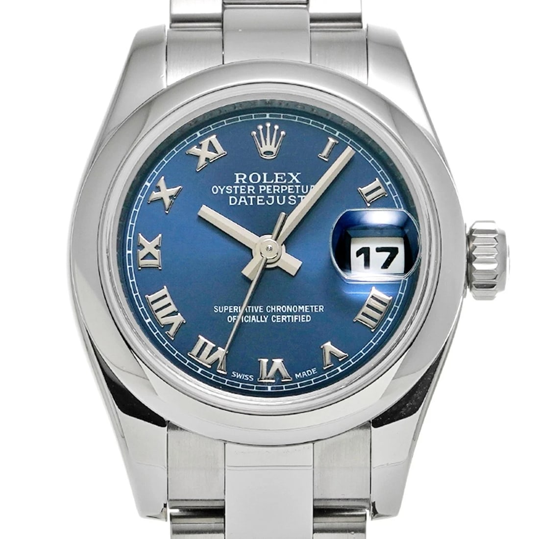 ROLEX DATEJUST BLUE WATCH - 5