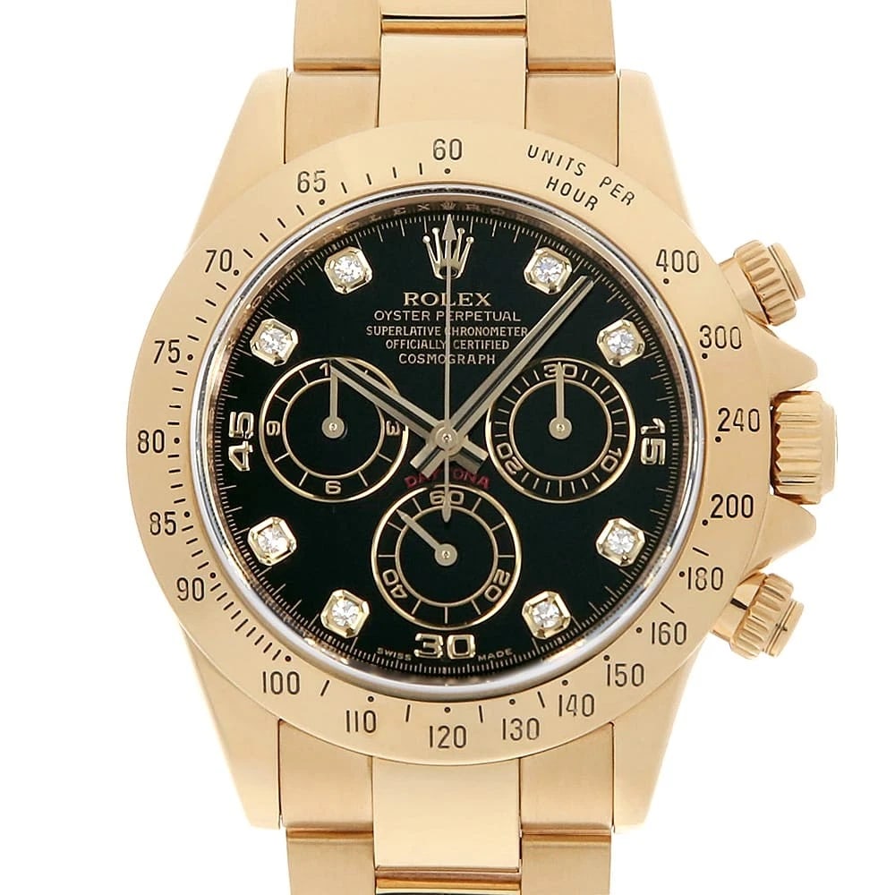 ROLEX COSMOGRAPH DAYTONA DIAMOND BLACK WATCH (1 of 5)