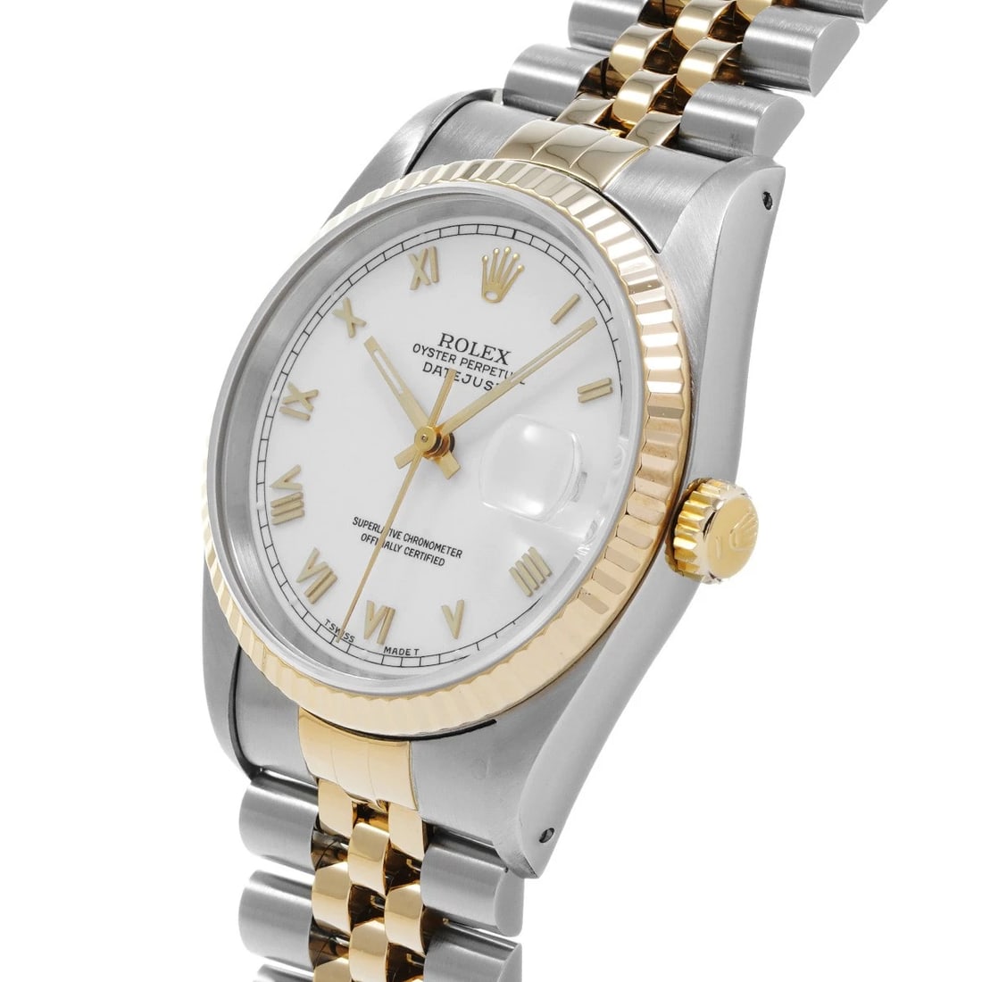 ROLEX DATEJUST WHITE WATCH - 2