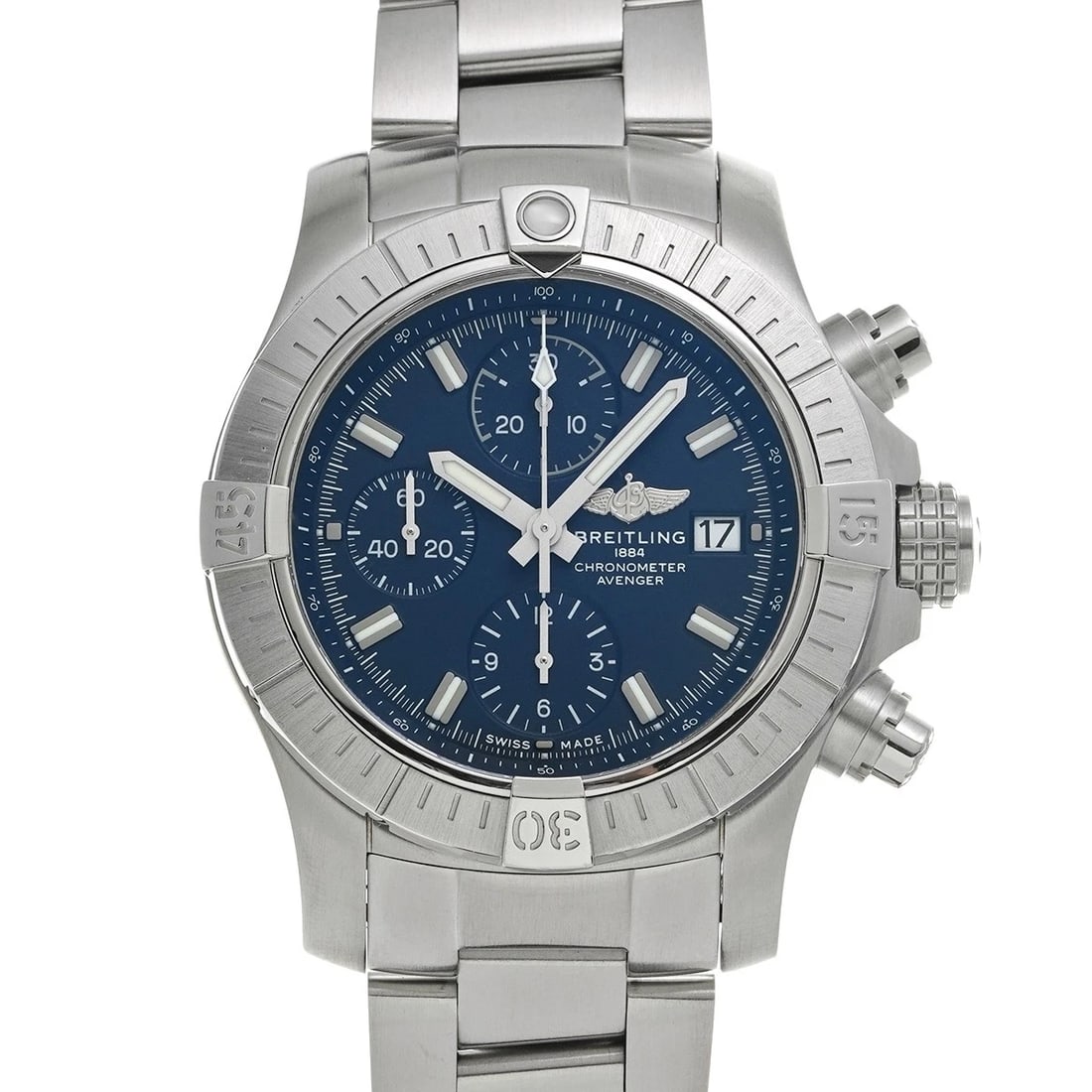 BREITLING AVENGER CHRONOGRAPH BLUE WATCH (1 of 4)